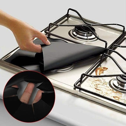 Gas Stove Burner Protector Mats, Non Stick Heat Resistant Hob Covers for Easy Kitchen Cleanup