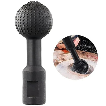 Precision Spherical Carving Head with Durable Steel Tip | Versatile Tool for Intricate Woodwork