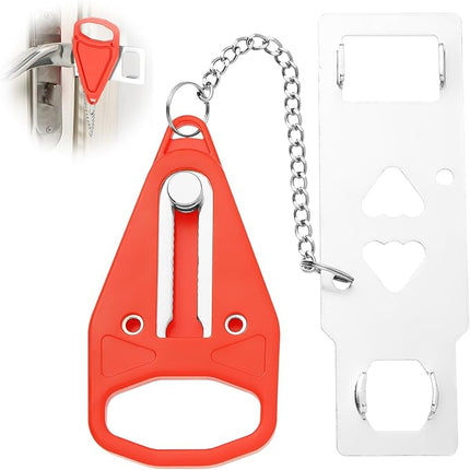 Portable Safety Door Lock with Adjustable Security Bar | Easy Installation for Enhanced Home Protection