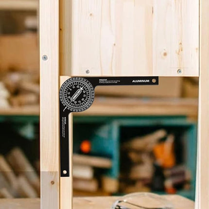 Angle Measuring Ruler, Captures and Transfers Any Angle for Crown Moulding, Pipe Cutting, Flooring and Tiling Layout