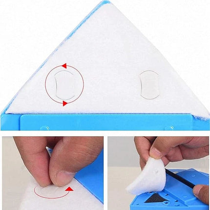 Magnetic Window Cleaner, Double Sided Glass Wiper that Cleans Both Sides of the Pane at Once from Indoors