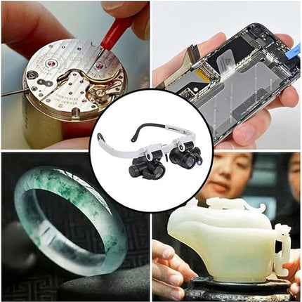 LED Magnifying Glasses with Adjustable Brightness | Lightweight Design for Clear Viewing