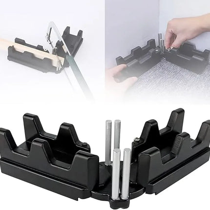 Mitre Measuring Cutting Tool, 2-in-1 Angle Finder and Saw Guide, 90 to 180 Degree Range with Locking Gears for DIY Jobs