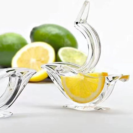 Manual Lemon Squeezer for Drinks and Cooking, Hand Citrus Press that Aims Juice Down, No Splatter Squeeze