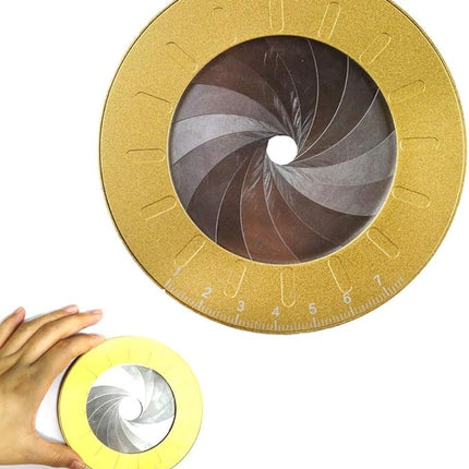 Adjustable Circle Drawing Tool with Rotating Dial, Compass and Stencil Alternative for Sketching, Drafting and Crafts