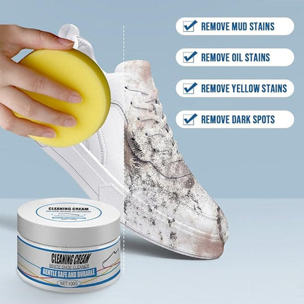 Shoe Cleaning Cream with Deep Cleansing Formula | Eco-Friendly Solution for Revitalizing Footwear