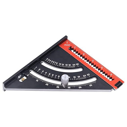 Angle Finder Ruler with Dual Scale and Locking Adjustment, Lightweight Angle Measuring Tool for Wood, Metal and Tile