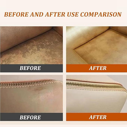 Leather Repair Cream for Furniture and Car Seats, Restorer Salve for Sofas, Handbags and Wood Surfaces