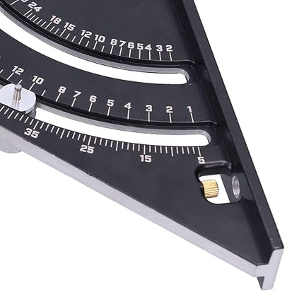 Angle Finder Ruler with Dual Scale and Locking Adjustment, Lightweight Angle Measuring Tool for Wood, Metal and Tile
