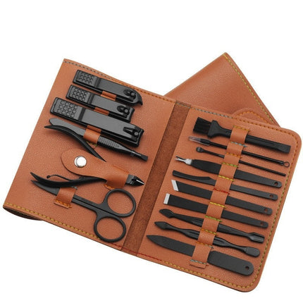 Manicure and Pedicure Set with Precision Blade Nail Clippers and Compact Case, Nail Grooming Kit in 5 Colors