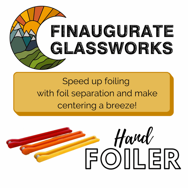 Stained Glass Hand Foiler, Stained Glass Supplies, Copper Foil Tape Applicator, Jewelry Making Supplies and Tools