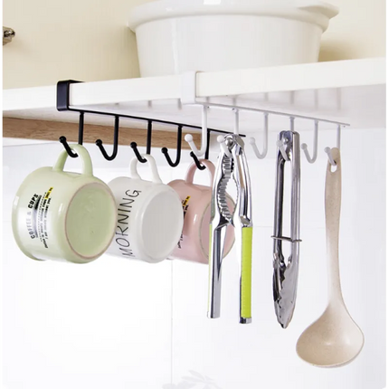 Under-Shelf Storage Hooks with Durable Metal Design | Maximize Space for Organization
