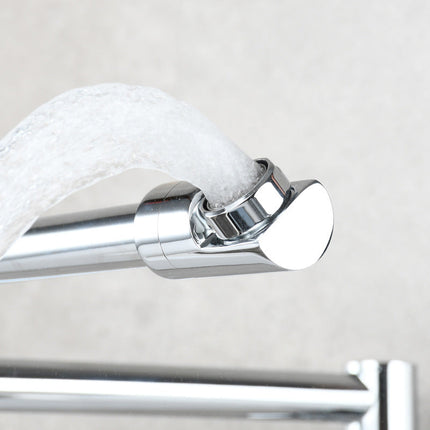 Pot Filler over Stove, Wall Mount Pot Filler Faucet with Single Handle and Swivel Spout – image 22