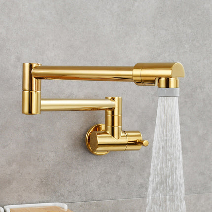 Pot Filler over Stove, Wall Mount Pot Filler Faucet with Single Handle and Swivel Spout – image 28
