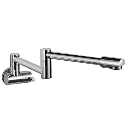 Pot Filler over Stove, Wall Mount Pot Filler Faucet with Single Handle and Swivel Spout