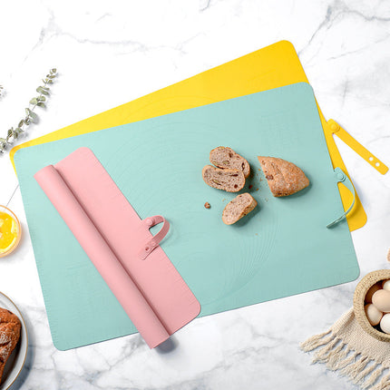 Extra Large Silicone Baking Mat with Non Stick Surface for Rolling Dough, Wipe Clean Pastry Mat in 3 Colour Options