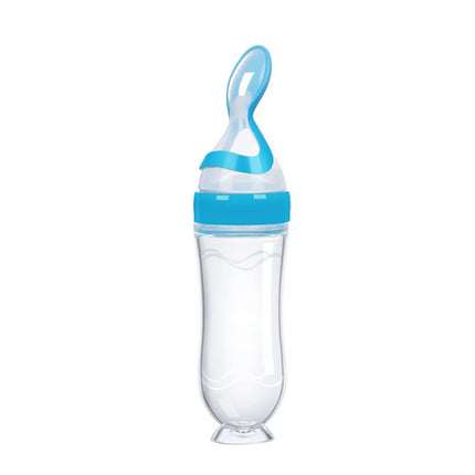 Baby Food Dispensing Spoon, Squeeze Bottle Feeder for Purees, Portion Control Design, Tidy Mealtime Feeding, 3 Colours