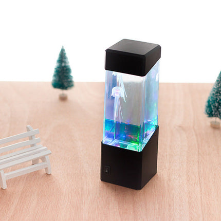 LED Jellyfish Lamp, Color Changing Mood Light with Lifelike Moving Jellyfish for Living Room and Office