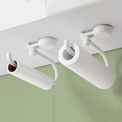 Self-Adhesive Toilet Paper Holder with Modern Wood Grain Design | Drill-Free Installation for Easy Bathroom Organization