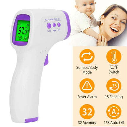 Infrared Digital Thermometer with Instant Read Function | Accurate Temperature Measurement for Home and Outdoor Use
