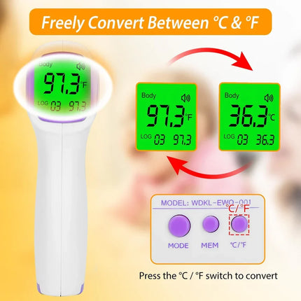 Infrared Digital Thermometer with Instant Read Function | Accurate Temperature Measurement for Home and Outdoor Use