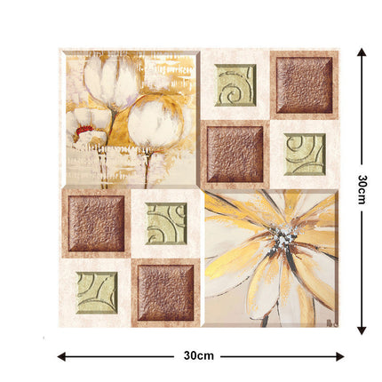 Self-Adhesive Wall Tiles for Easy Home Makeover | Decorative Design for Instant Style Upgrade (Set of 10)