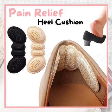 Shoe Heel Cushions, Heel Grips for Shoes Too Big, Self Adhesive Heel Protector for Blister Prevention and Pain Relief