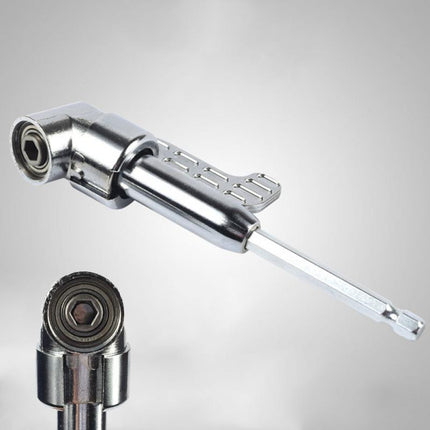 Drill Bit Extension Bar with Adjustable Length for Tight Spaces, Precision Drilling and Screw Driving Tool for Cabinet Backs and Corners