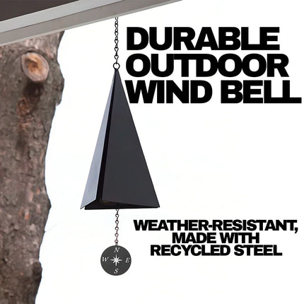 Outdoor Wind Bell, Metal Wind Chimes with Compass Wind Catcher