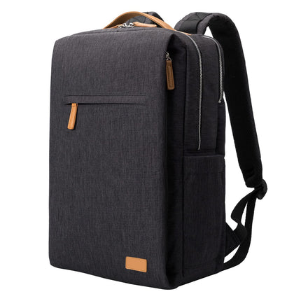 Business Casual Backpack with Multiple Compartments, Everyday Bag in Light Gray, Light Beige, Burgundy or Dark Gray