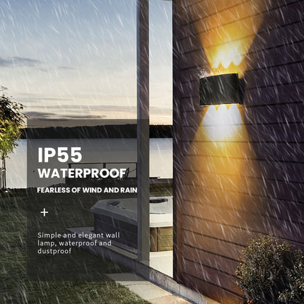 Modern Dual Beam LED Wall Light with IP55 Waterproof Design | Energy-Efficient Illumination for Indoor and Outdoor Spaces