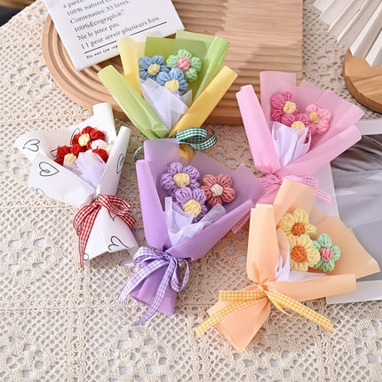 Mini Fabric Flower Bouquet with Handmade Look | Charming Decorative Gift for Mother's Day and Special Occasions