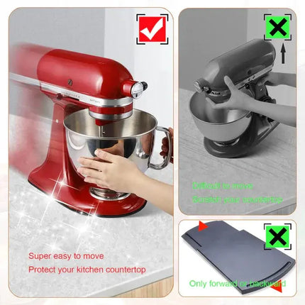 Appliance Slider Mat for Stand Mixer 5 to 8 Qt, Coffee Maker Mat with Rubber Grip