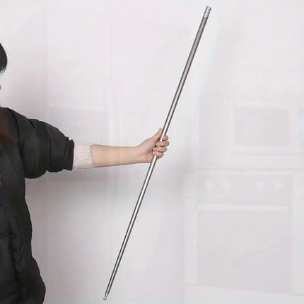 Extendable Metal Self Defense Baton with Spring Loaded One Hand Opening, Compact Pocket Size Stick for Everyday Carry