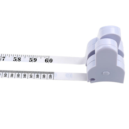 Body Measuring Tape, Retractable Tape Measure with Push Button Auto Retraction for Waist, Fitness and Tailoring Use