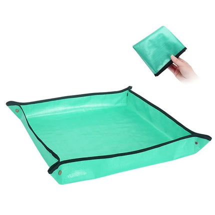 Foldable Gardening Mat for Repotting, Waterproof Washable Potting Tray for Indoor Plant Care on Balcony and Countertop
