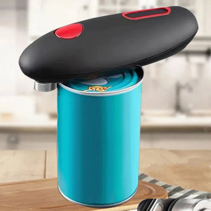 Electric Can Opener with Ergonomic Handle, Automatic Smooth Edge Opener for Large and Small Cans, Steady Operation