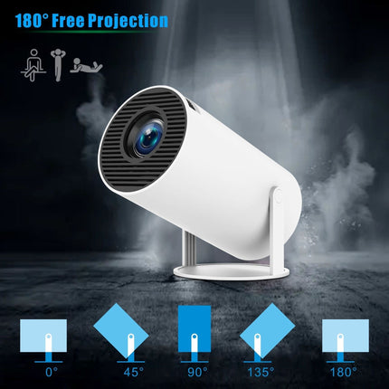 Mini Projector for Home Theater and Outdoor Movies, Portable Full HD Video Projector with Built In Speakers, US EU AU UK Plug