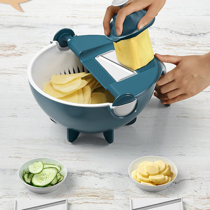 Multifunctional Vegetable Cutter with 9 Blades | Quick Prep Tool for Healthy Meals