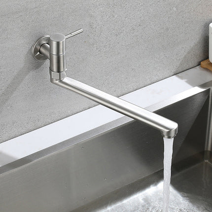 Pot Filler Faucet Wall Mount, Single Handle Wall Mount Faucet with Swivel Spout – image 9