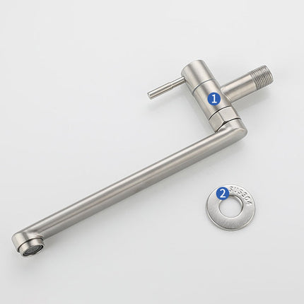 Single Handle Wall Mount Faucet with Swivel Spout – image 5