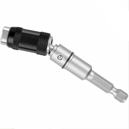 Flexible Drill Bit Extension Shaft for Tight Spaces, Silver and Black Drill and Screwdriver Attachment for Cabinet Backs and Corners