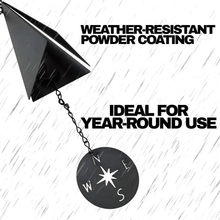 Wind Bells Outdoor 20 Inch, Metal Wind Chimes with Compass Windcatcher – image 4
