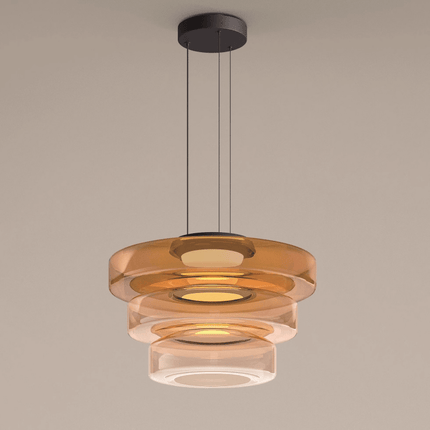 Bauhaus Glass Pendant Light with Adjustable Suspension | Warm LED Illumination for Modern Minimalist Interiors