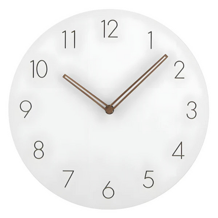 Minimalist Wall Clock with Silent Quartz Movement | Scandinavian Wood Design for Calm Home Décor