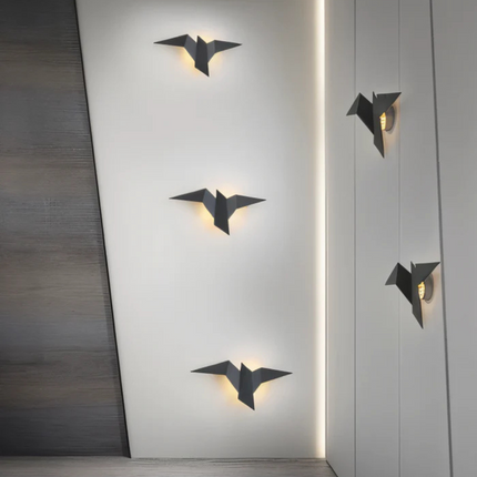 Origami Wall Lamp with Warm LED Glow | Modern Indoor Sconce for Elegant Ambience