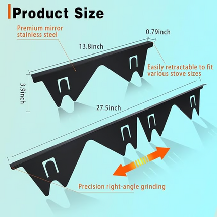 Stainless Steel Gap Filler for Stove – image 7