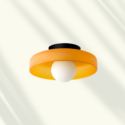 Modern LED Ceiling Light with Glass Design | Energy-Efficient Illumination for Living Room and Office