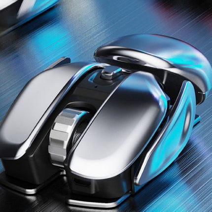 Silent Click Mouse with Programmable Buttons, High Precision Sensor and Smooth Glide Feet for Office and Gaming