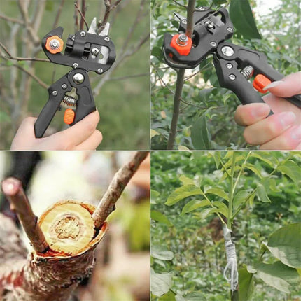 Garden Pruning and Grafting Tool with Sharp Blades and Ergonomic Grip for Shaping and Grafting
